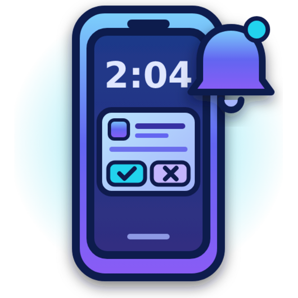 Native iPhone Apps - lock-screen approval on an iPhone